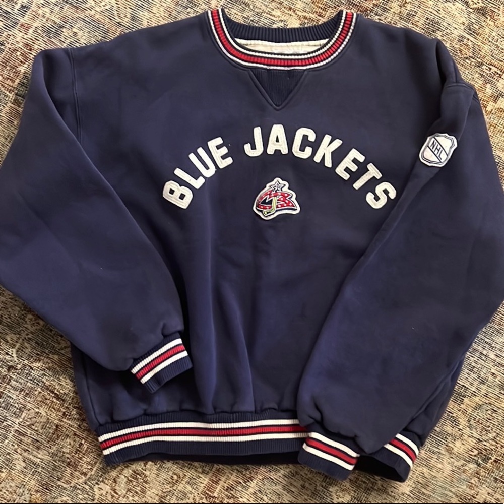 NHL CCM Blue Jackets Crewneck